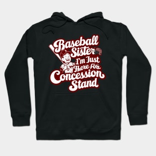 Baseball Sister Funny Baseball Player Hoodie